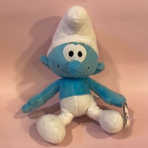 SMURF The Smurfs 11" Plush 2013 Kelly Toys NWT Excellent Condition Blue & White